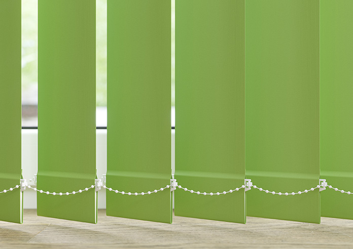 Roma (FR), Vivid Green - Vertical Blind Slats - Image 3